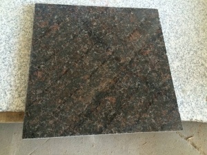 Tan brun granitplattor polerad yta golvbeläggning