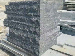 Naturlig Split Surface Kina Blue Limestone Walling Tiles