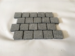 porslin mörkgrå G654 granit kub sten