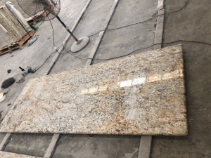 kejserliga guldgult granitkök anpassade bänkskivor i sten