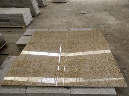 polerad G682 golvplattor av granit För vägg