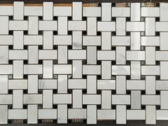 vita marmor mosaikplattor