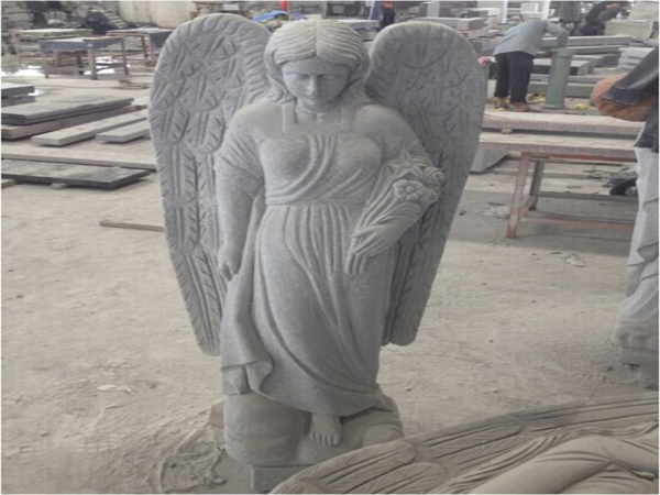 Guardian Angel Garden granit statyer för gravar