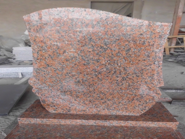 g562 lönn röd granit polsk gravsten monument