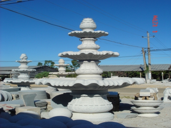 granit trädgård dekorativa vatten funktion fontäner