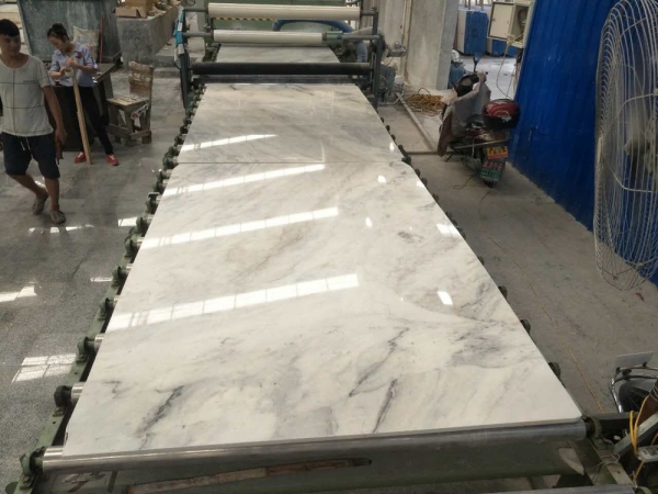 Ny volakas vit marmorpolerad golvplatta
