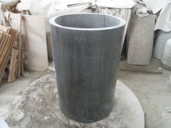 g654 grå granitkolumner