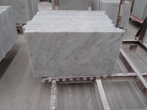  Bianco Carrara vit marmor polerad golvplatta
