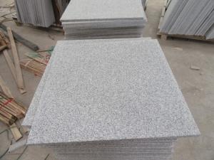 g603 vita och grå granitflammade beläggningsplattor