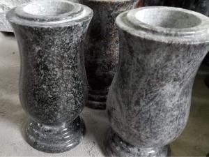 granit memorial gravsten dekorationer vaser för gravar