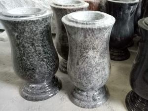 granit memorial gravsten dekorationer vaser för gravar