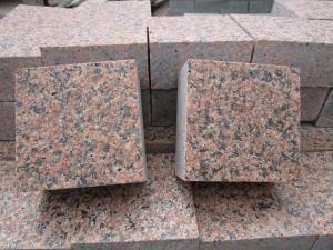 Tianshan Röd Granit Garden Cube Cobble Stone