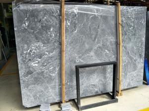 Galaxy Silver Gray Marble With White Veining Slab