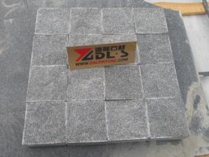 G654 Mörkgrå Kobblestone Granit Driveway Cube