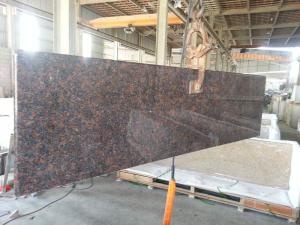 Polering Tan Brown Granit 2cm Slab Kök Bänkskivor