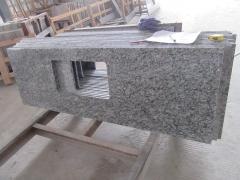 White Wave Granite Straight Edge Countertop