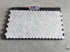 Bianco Carrara Hexagon Marble Honeycomb Mosaic