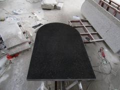 Black Galaxy Dining Room Tabletop Granite Countertop