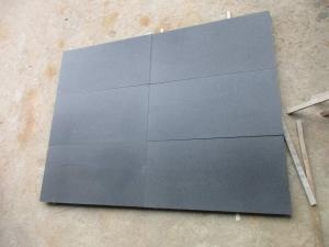 Honed Sawn Cut Grey Basalt Andesite Patio Tile