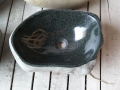 Over the Counter Badrum River Stone Sink