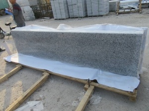 Högpolerade Dalian G655 vita granitkorgsplattor