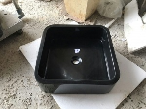 Huanan svart granit kökshandfat toalett tvättställ