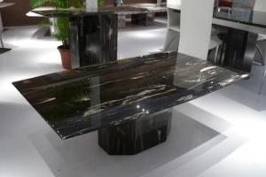 Silver Portoro Marmor Kakel Silver Dragon Black Marble Plattor Klipp till storlek Projekt