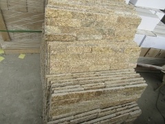 Yellow Tiger Skin Surface Veneer Cladding Stone Cultured Stone