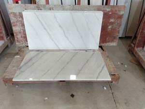 Kinesiska Carrara Guangxi vita marmorplattor