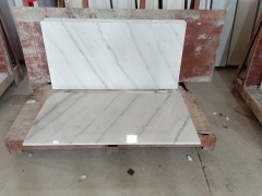 Högpolerad Guangxi White Marble Tile