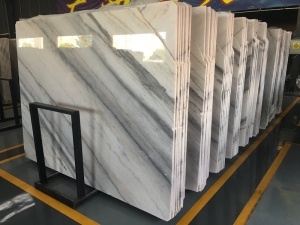 guangxi vit marmor med grå åderplatta