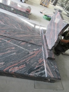 Kina billig ny aurora Cardan rödbrun granit polandesigner