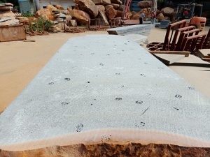 zhanjiang blå stengrå golv i granitplattor