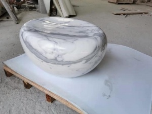 hand snidade skulptur vit extra statuario marmor